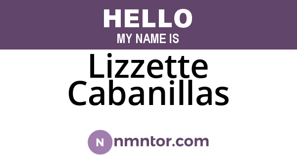 Lizzette Cabanillas