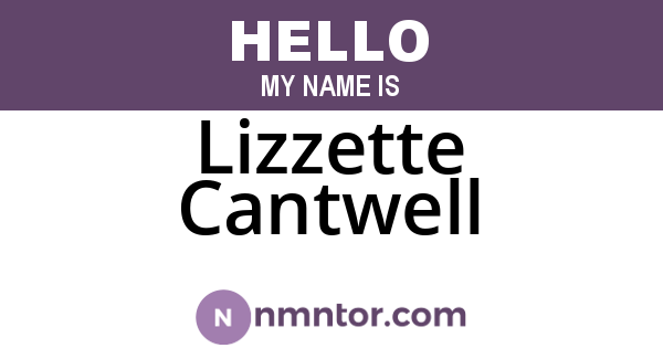 Lizzette Cantwell