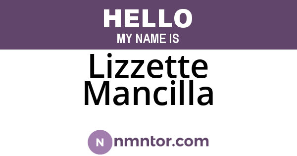 Lizzette Mancilla