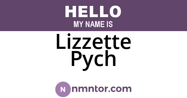 Lizzette Pych