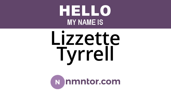 Lizzette Tyrrell