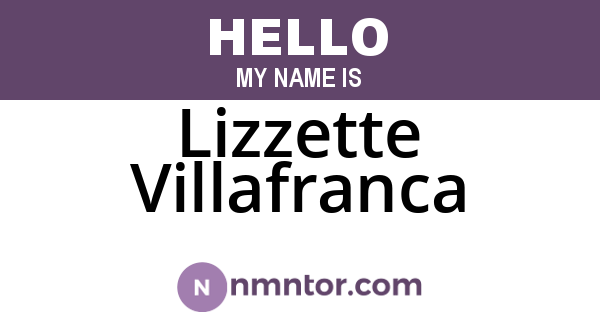 Lizzette Villafranca