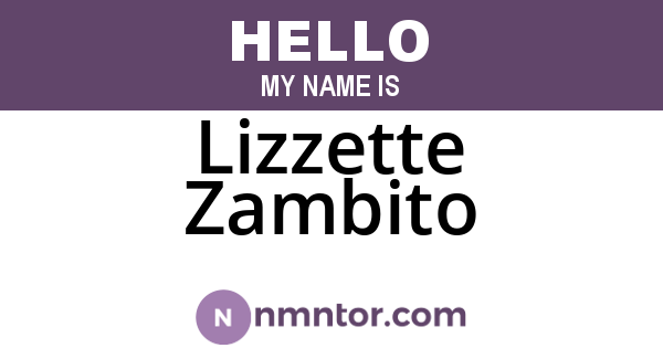 Lizzette Zambito