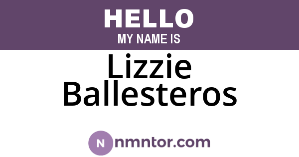 Lizzie Ballesteros
