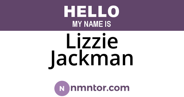 Lizzie Jackman