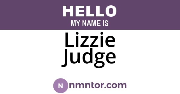Lizzie Judge