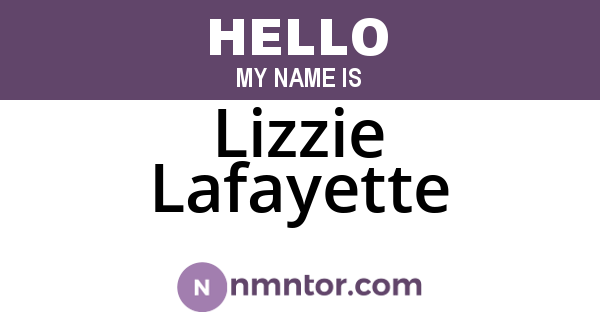 Lizzie Lafayette