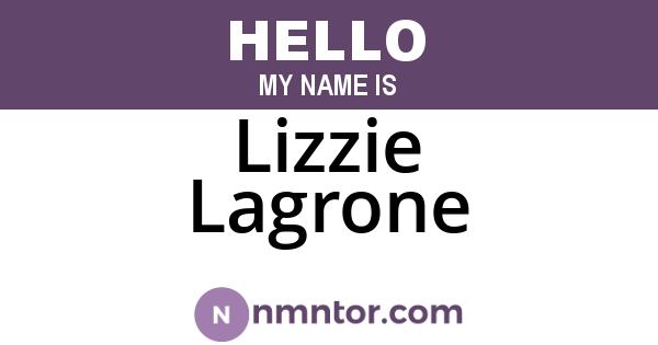 Lizzie Lagrone