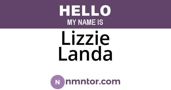 Lizzie Landa