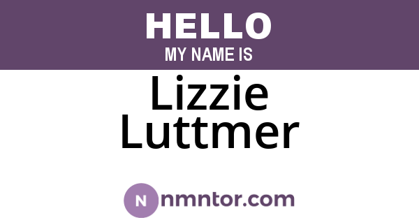 Lizzie Luttmer