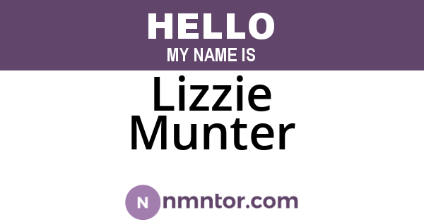 Lizzie Munter