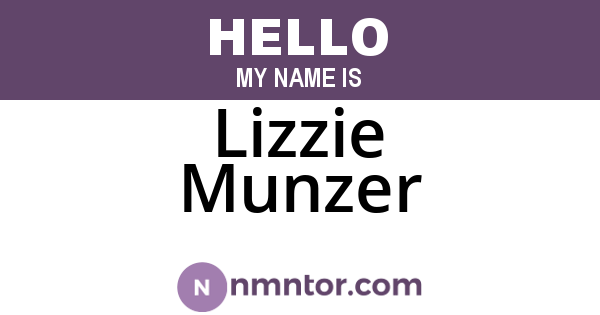 Lizzie Munzer