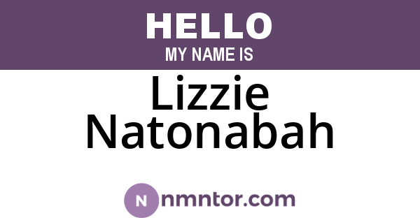 Lizzie Natonabah