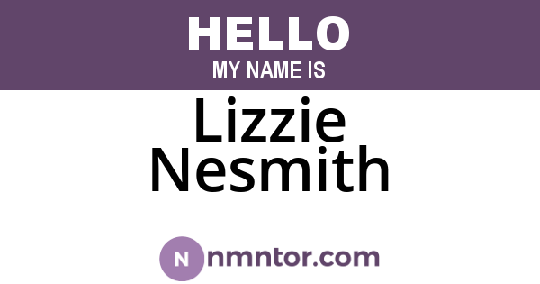 Lizzie Nesmith