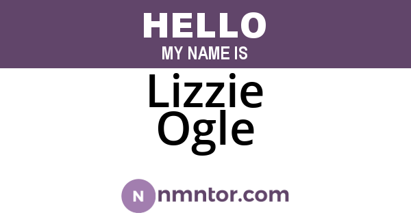 Lizzie Ogle