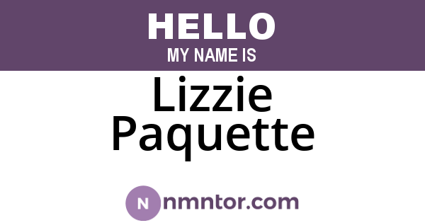 Lizzie Paquette