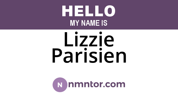 Lizzie Parisien