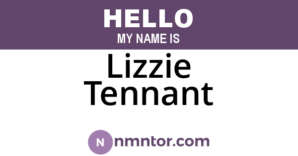 Lizzie Tennant