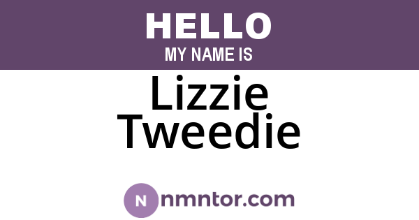 Lizzie Tweedie