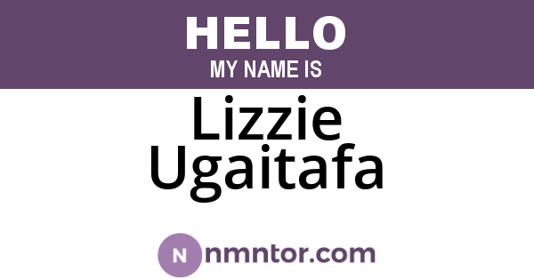 Lizzie Ugaitafa