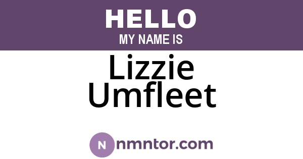 Lizzie Umfleet