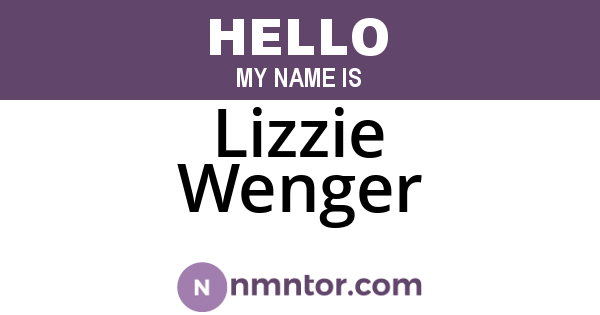 Lizzie Wenger