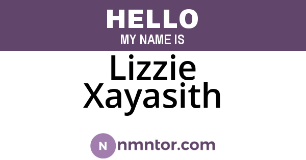Lizzie Xayasith