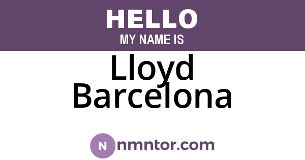 Lloyd Barcelona