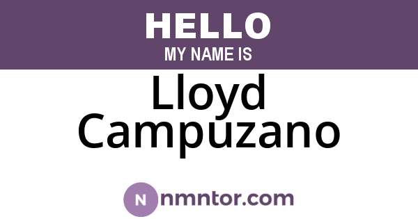 Lloyd Campuzano