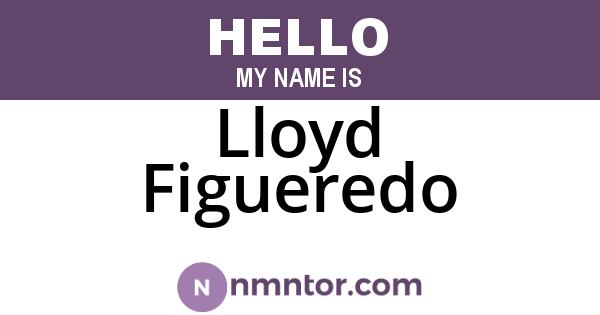 Lloyd Figueredo