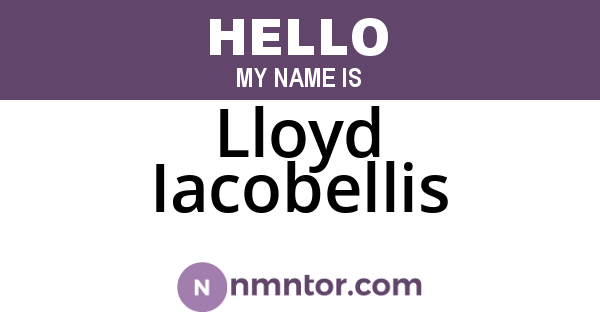 Lloyd Iacobellis