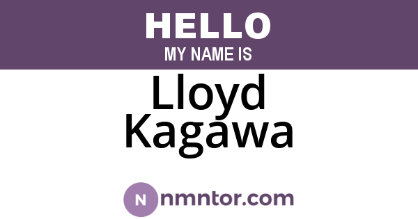 Lloyd Kagawa