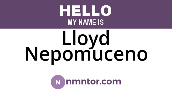 Lloyd Nepomuceno