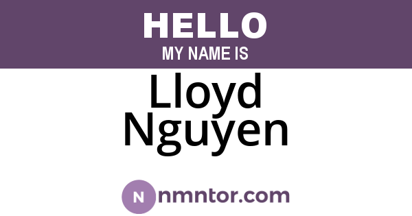 Lloyd Nguyen