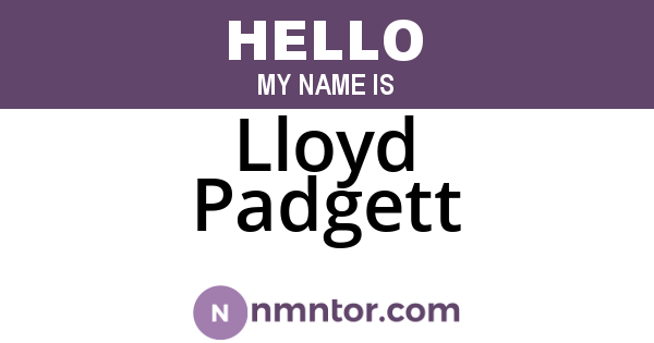 Lloyd Padgett