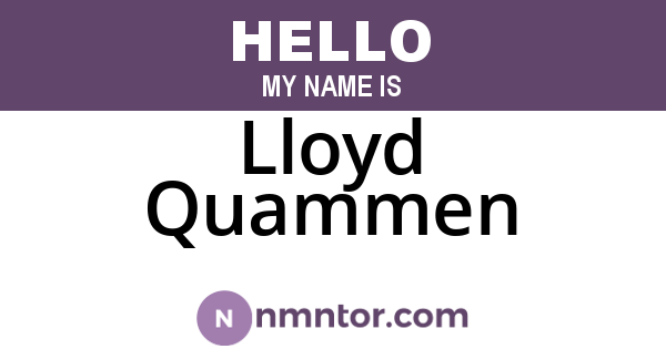 Lloyd Quammen