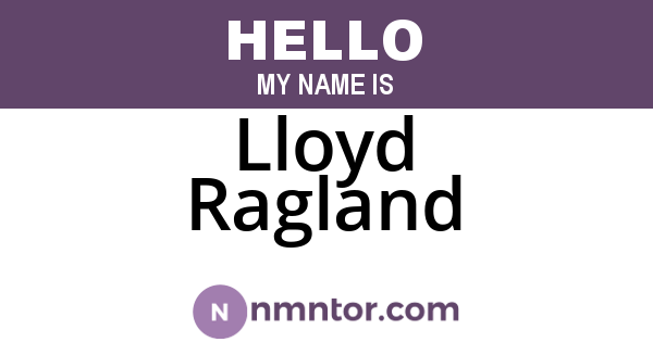 Lloyd Ragland