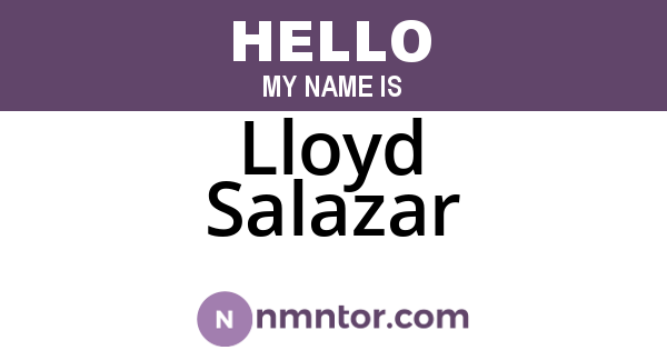 Lloyd Salazar