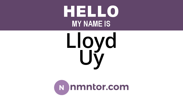 Lloyd Uy
