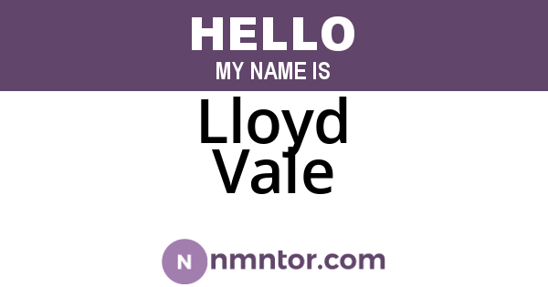 Lloyd Vale