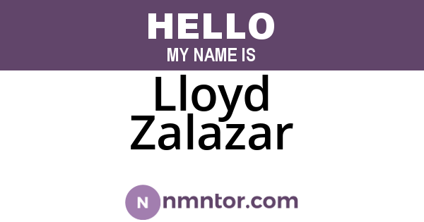 Lloyd Zalazar