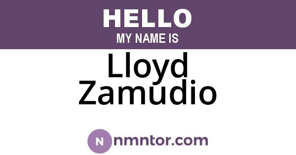 Lloyd Zamudio