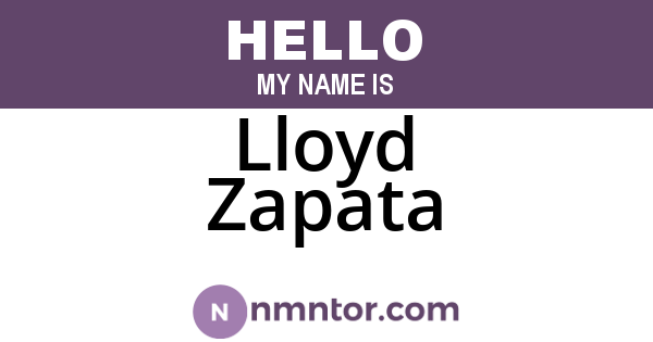 Lloyd Zapata