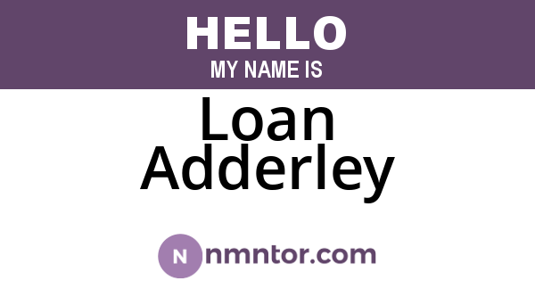 Loan Adderley