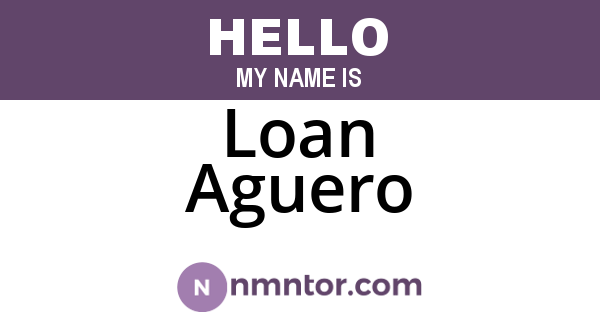 Loan Aguero