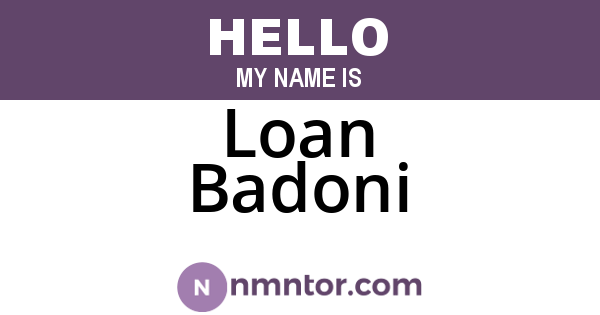 Loan Badoni