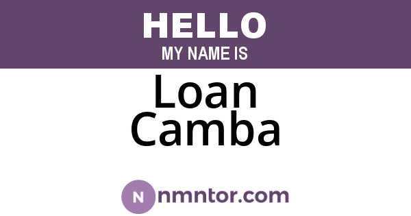 Loan Camba
