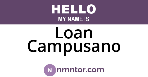 Loan Campusano