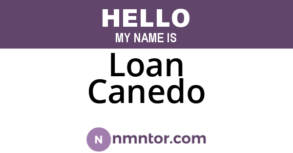Loan Canedo