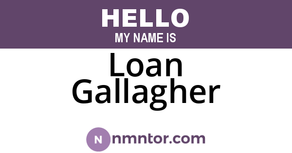 Loan Gallagher
